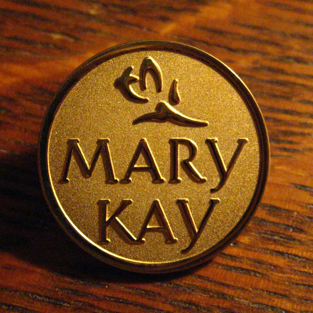 Mary Kay Cosmetics Makeup Sales Badge Pin